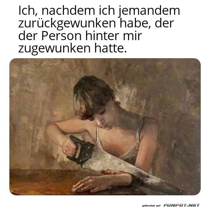 Wenn Winken peinlich endet!