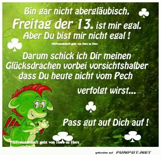 Nicht abergläubisch