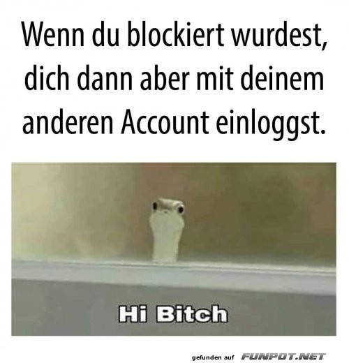 Blockiert und trotzdem wieder da