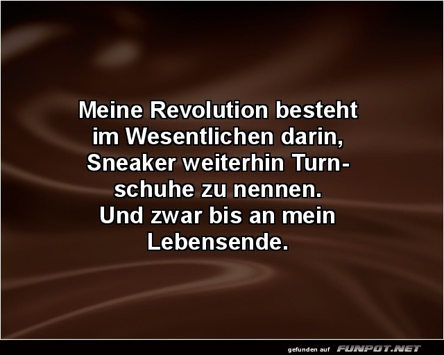 Turnschuh-Revolution bis zum Schluss