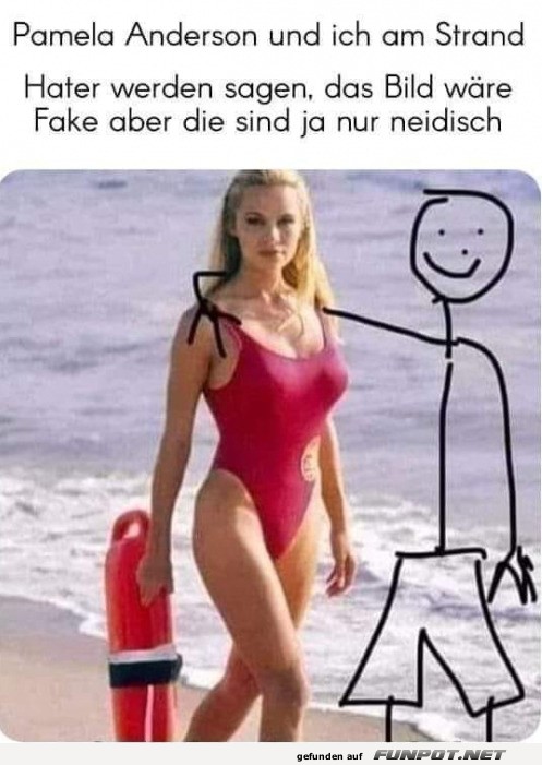 Mein Strandtag mit dem Zeichentrick-Kumpel