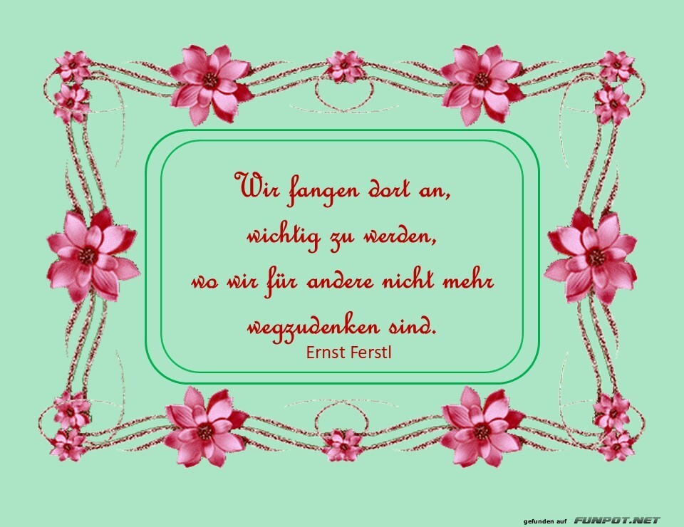 Wir fangen dort an