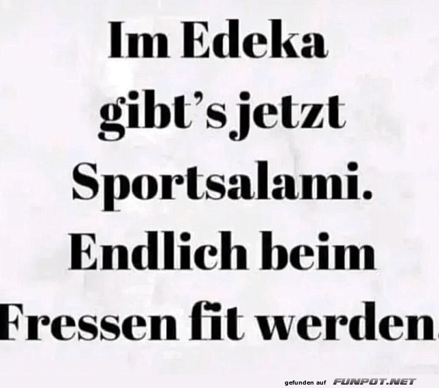 Edeka's Fitness-Snack: Sportsalami-Power!