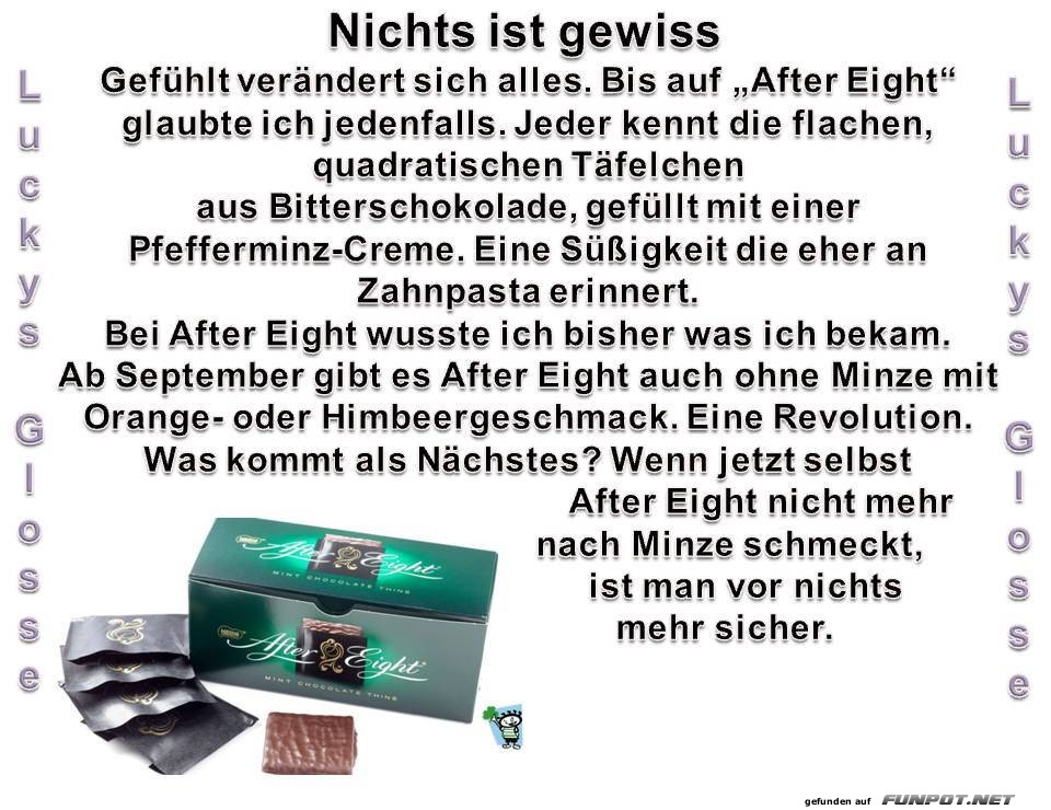 Nichts ist gewiss