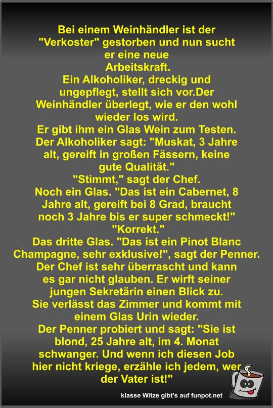 Bei einem Weinh�ndler ist der 