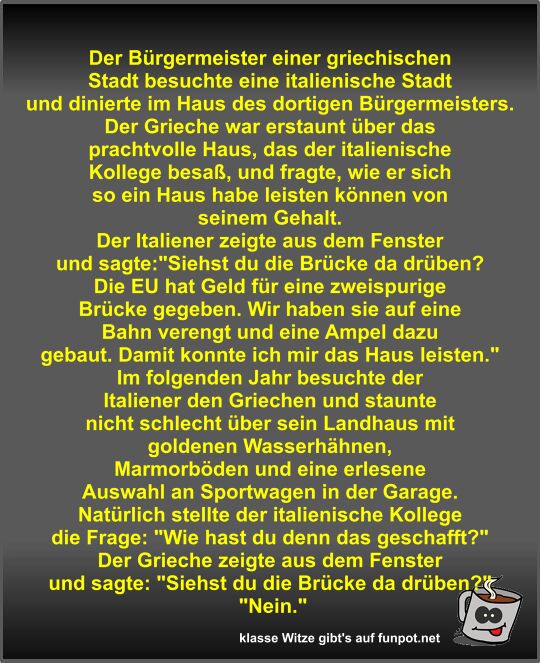 Der B�rgermeister einer griechischen Stadt