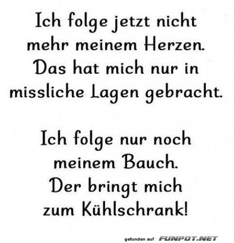 Bauchentscheidungen f�r den K�hlschrank