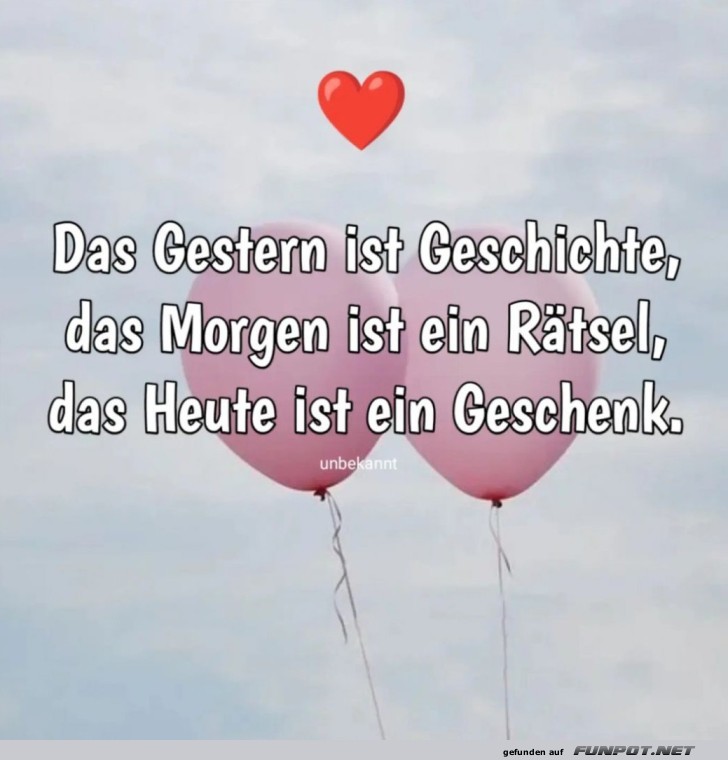 Luftballons und die Reise durch die Zeit