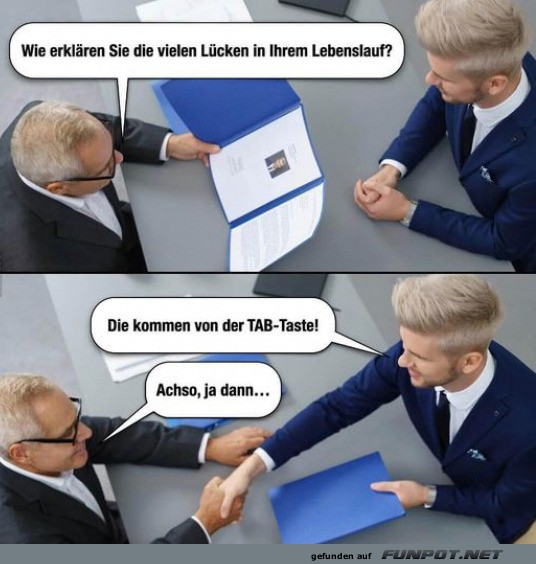Der TAB-Trick im Vorstellungsgespräch