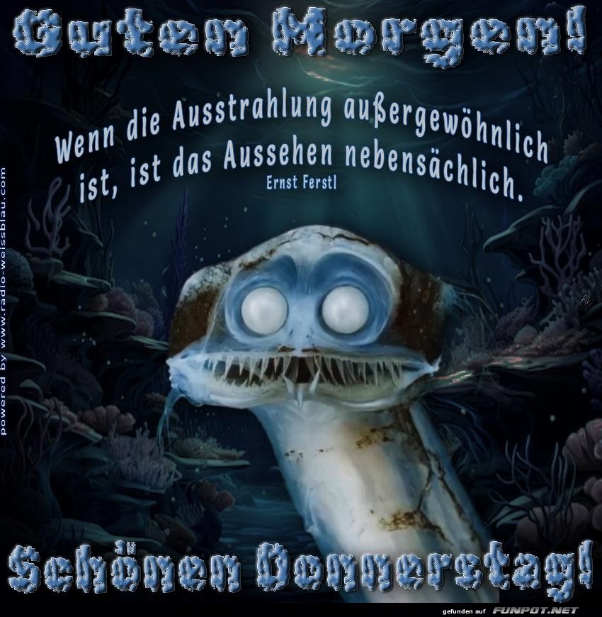 Frecher Fischgru� zum Donnerstag