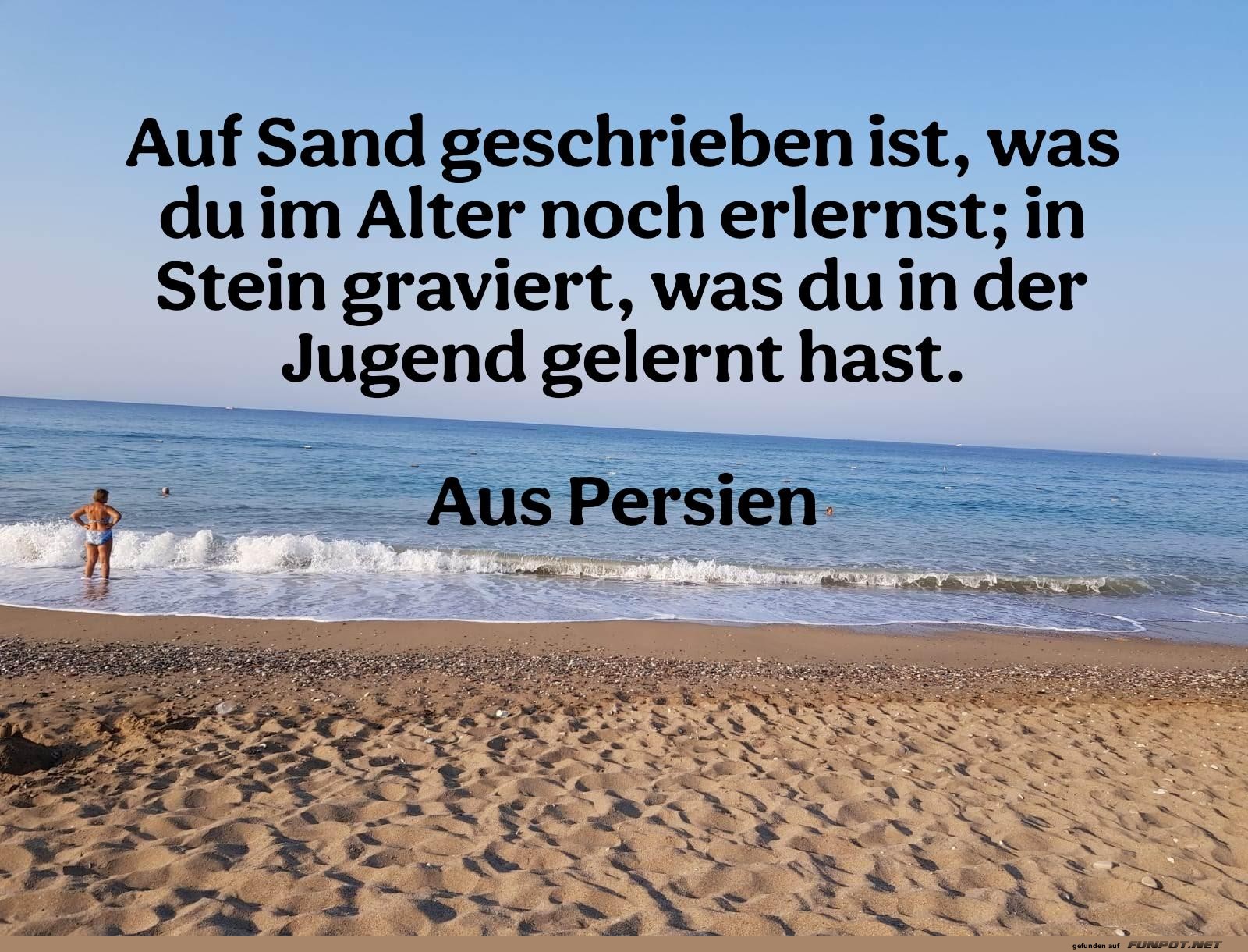 auf sand geschrieben