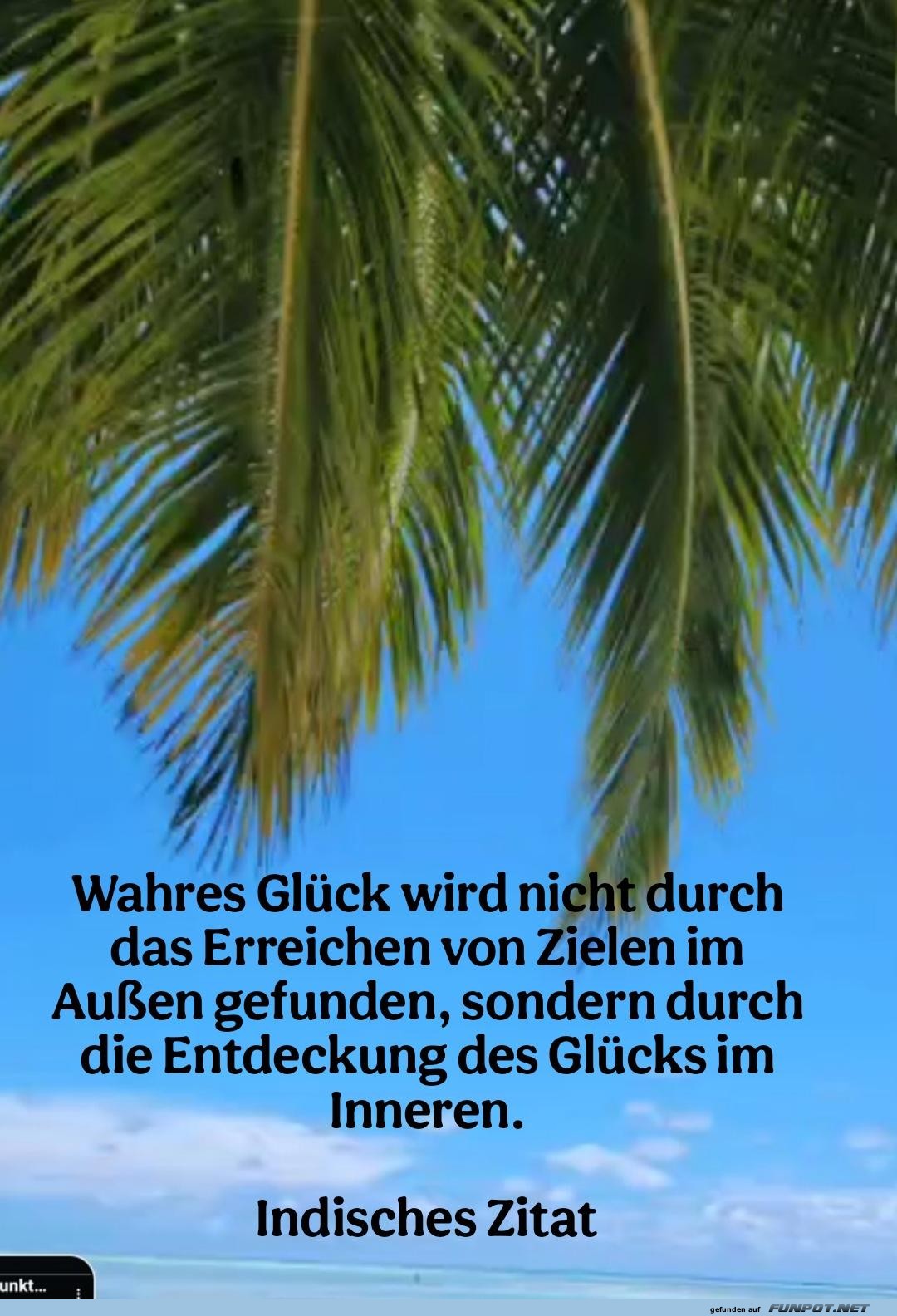 wahres glück wird nicht durch das erreichen