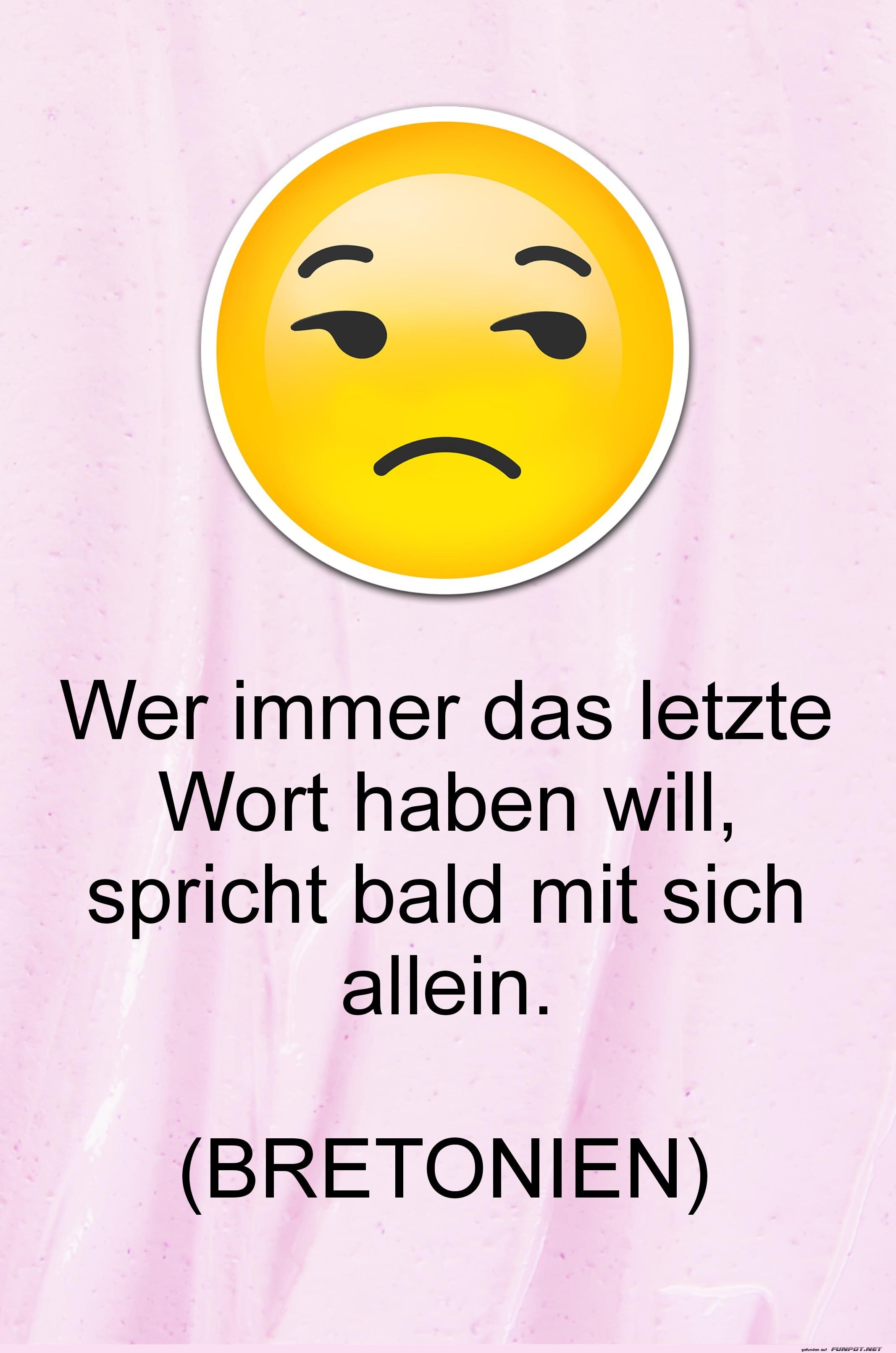 Wer immer das letzte Wort haben will