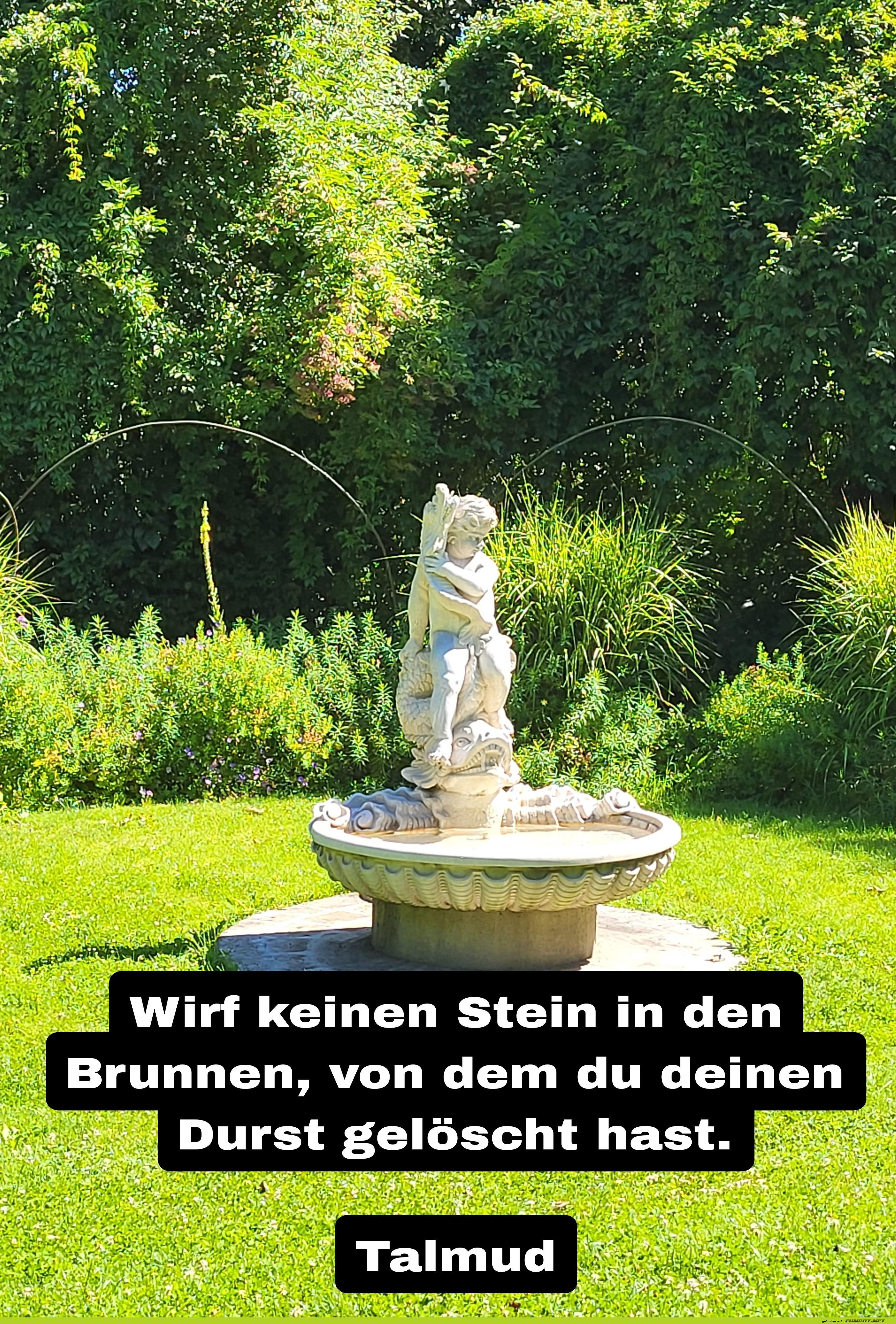 Steinwurf-Verbot am Durstbrunnen