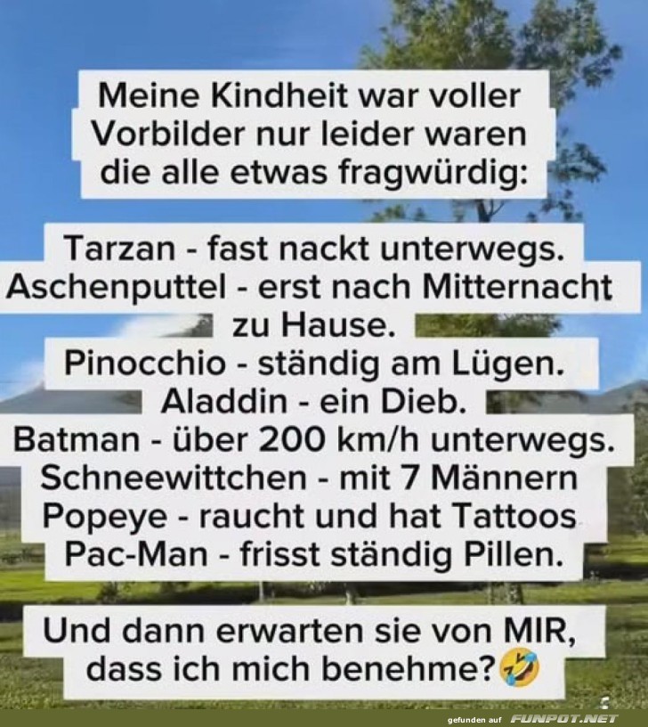 Warum ich keine Vorbilder mehr brauche ?