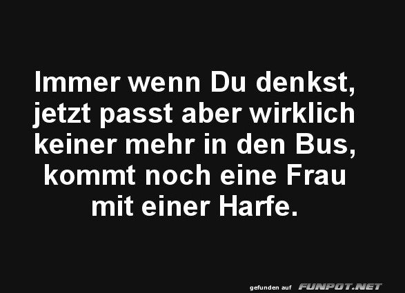 Überraschung im überfüllten Bus!