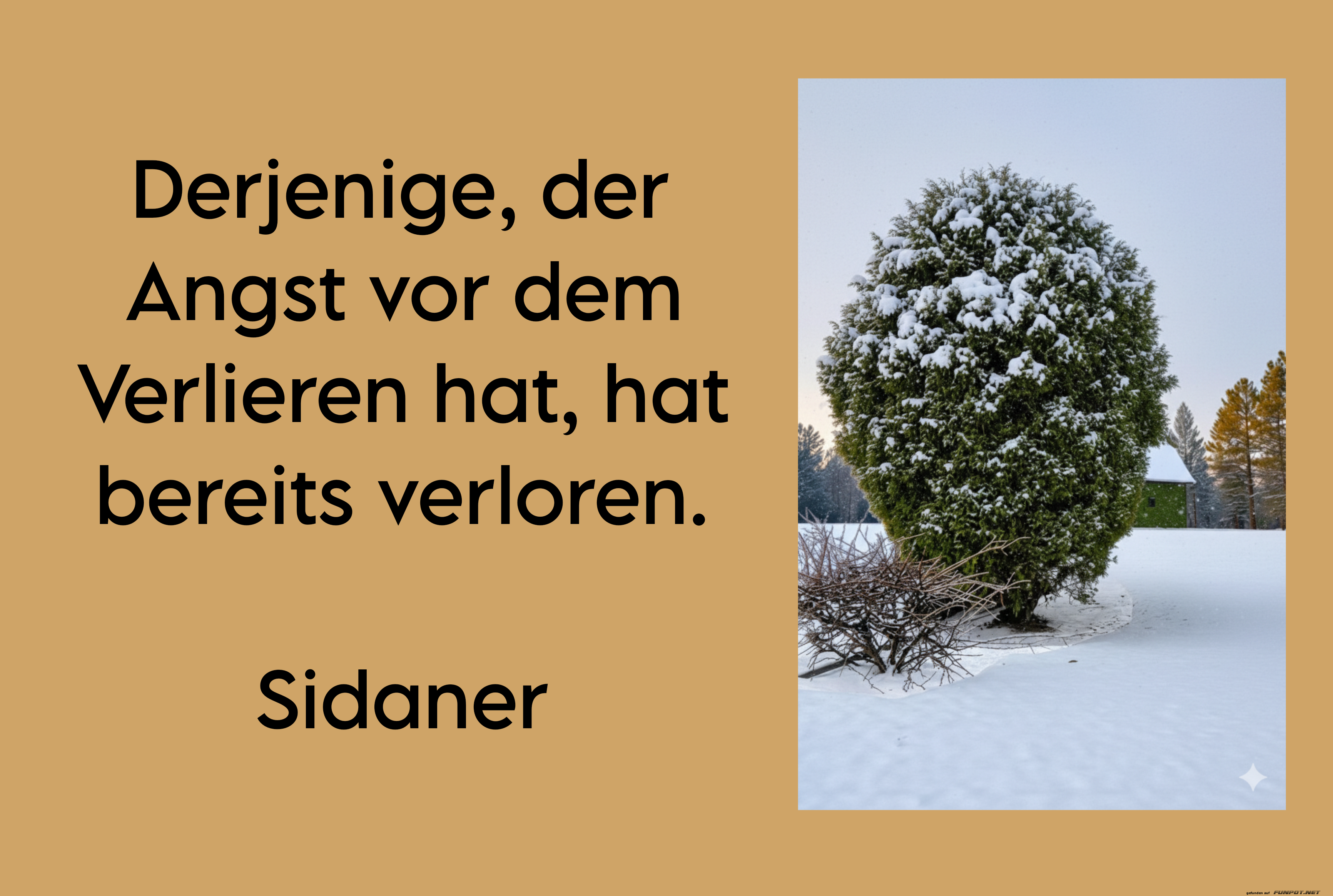 derjenige, der angst vor dem verlieren