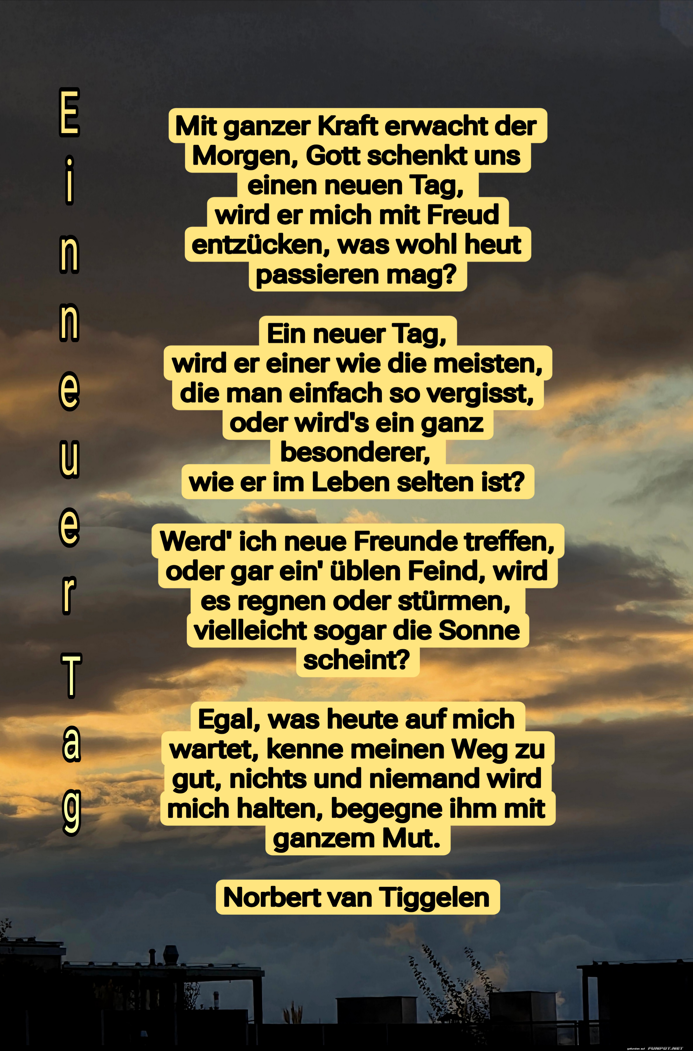 ein neuer Tag - mit ganzer kraft