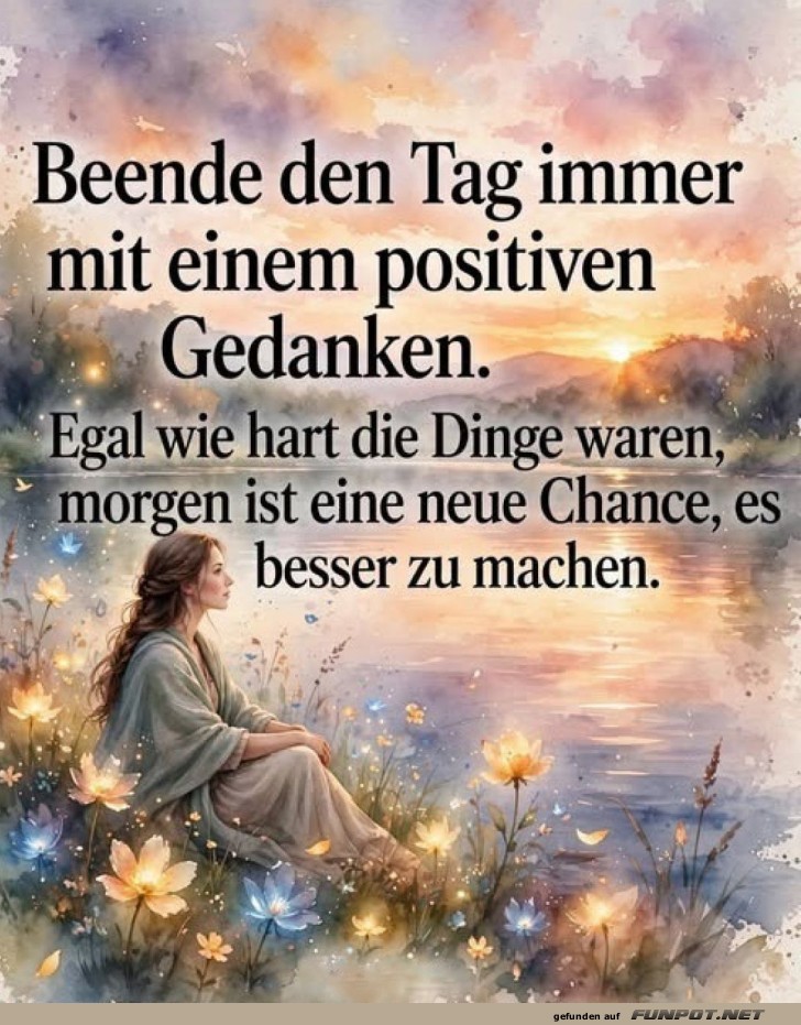 Positives Denken, selbst wenn der Tag mosert!