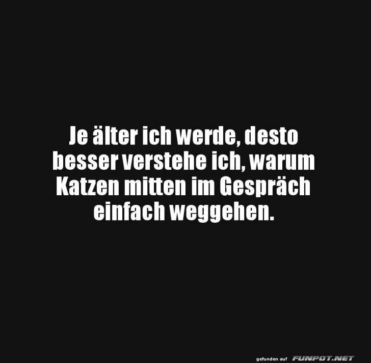 Warum Katzen Gespr�che abbrechen