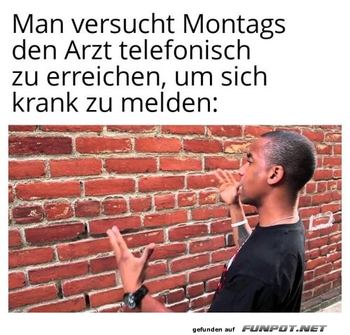 Montagskrise vor der Mauer des Schweigens