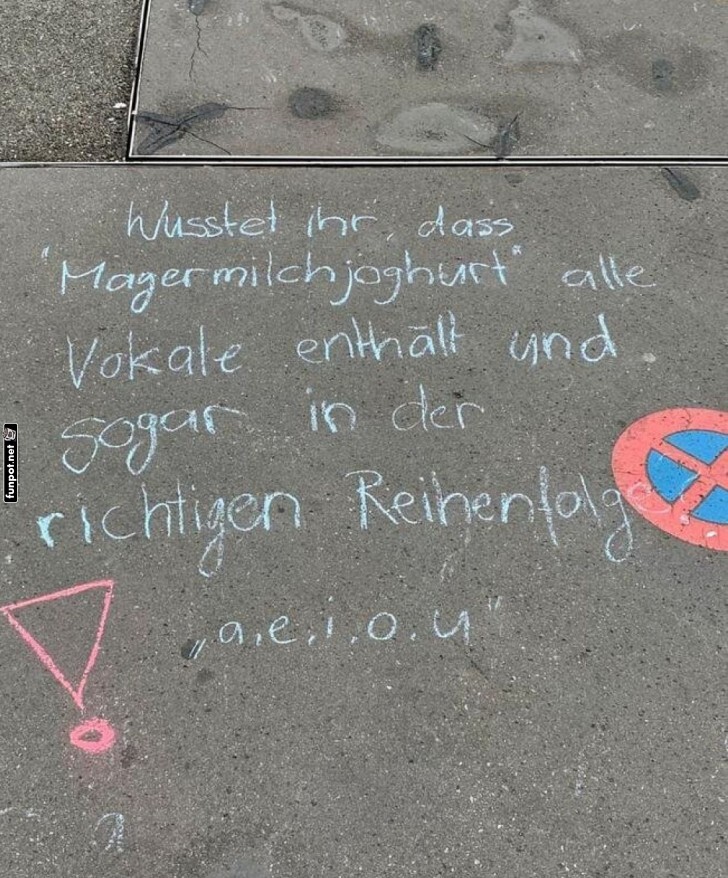 Das Vokal-Wunder auf dem Gehweg
