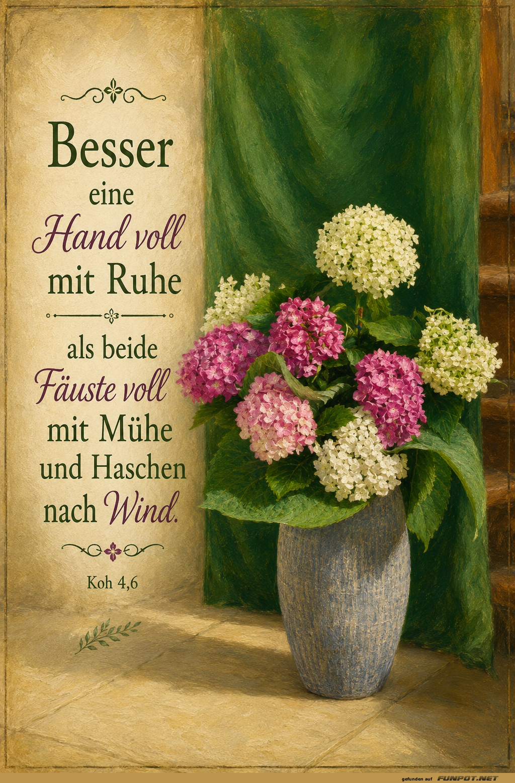 Blumenweisheit: Ruhe statt Rasen!