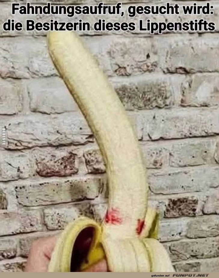 Banane mit einem Geheimnis