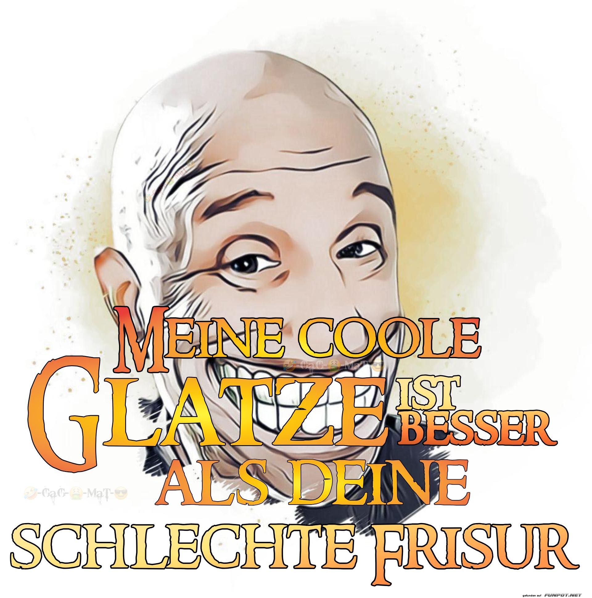 Glatze: Frisur der Zukunft!
