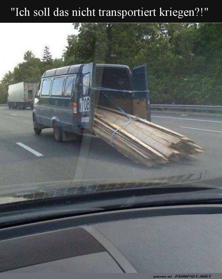 DIY: Holztransport der Extraklasse