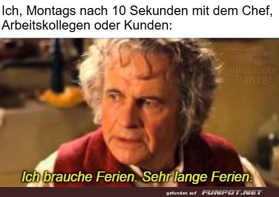 Wenn der Montag zu stark anf�ngt!
