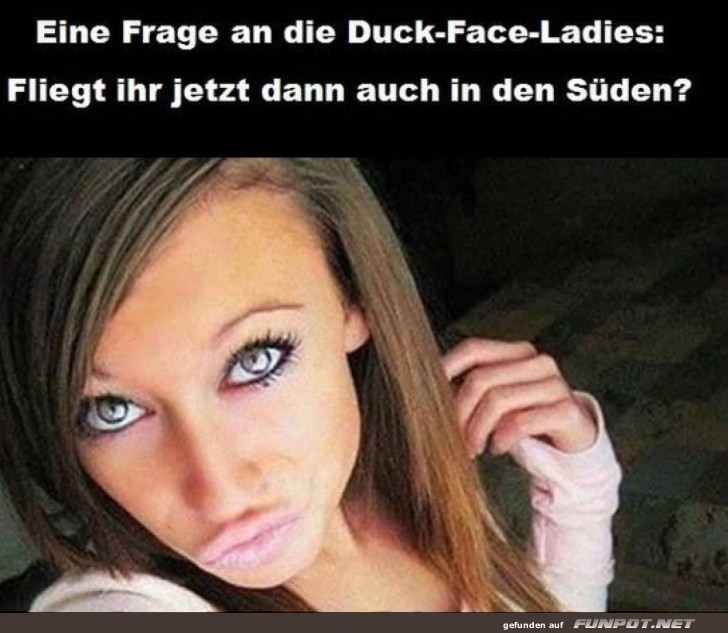 Duck-Face Airlines im Sinkflug