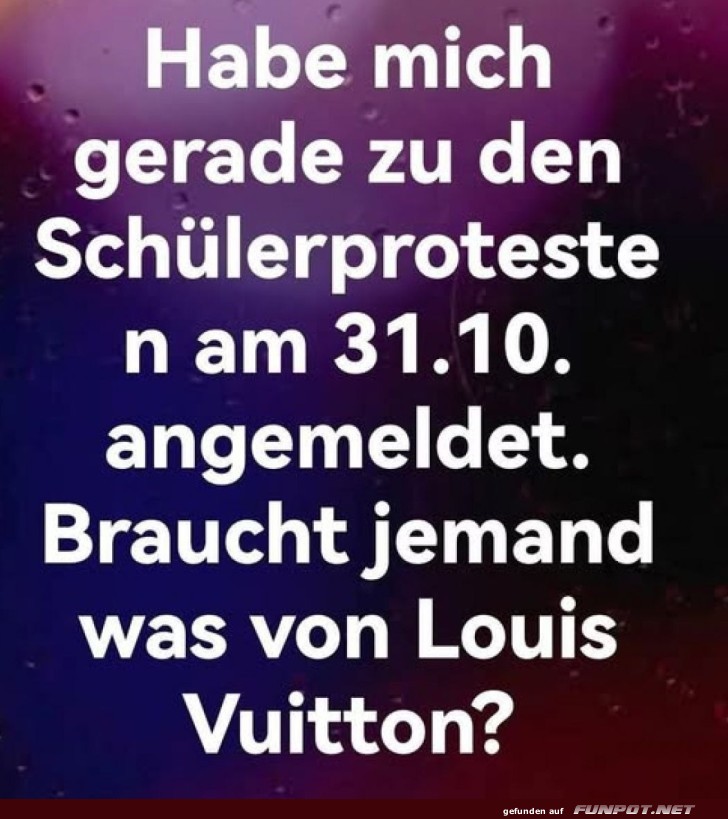 Luxus bei der Demo? Aber klar!