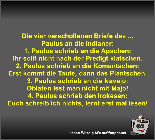 Die vier verschollenen Briefe des