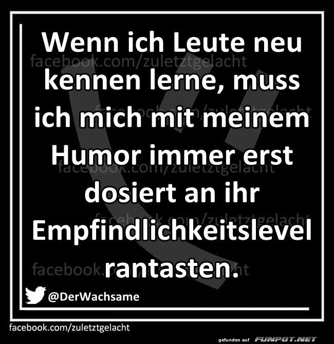 Humordosis und Empfindlichkeit: Die Balance!