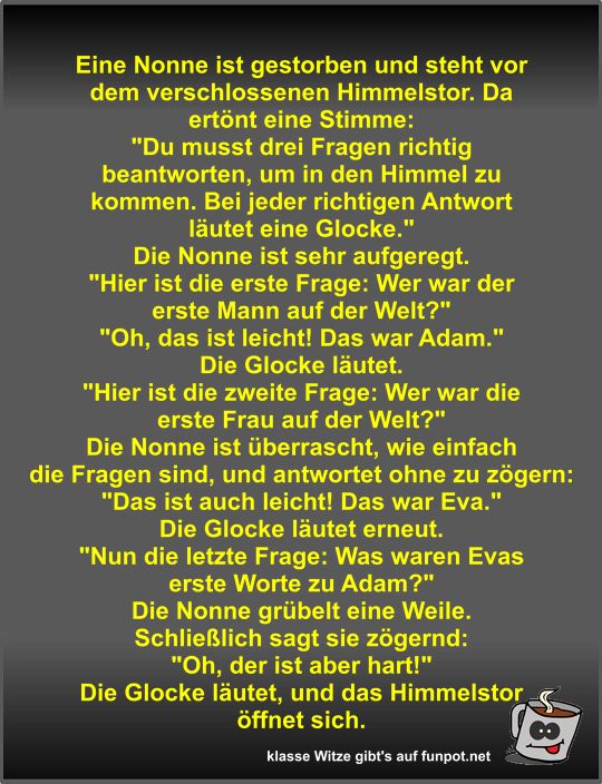 Eine Nonne ist gestorben und steht vor dem verschlossenen...