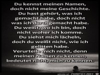Du kennst mich nicht