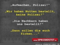 Aufmachen Polizei