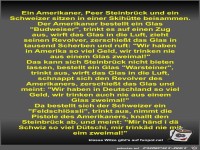 Ein Amerikaner, Peer Steinbrck und ein Schweizer sitzen in