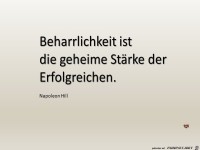 beharrlichkeit ist