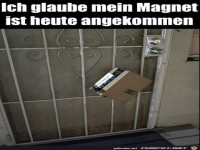 Magnet wurde geliefert