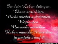 In dein Leben drängen