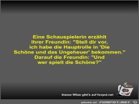 Eine Schauspielerin erzhlt ihrer Freundin