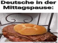 Deutsche in der Mittagspause