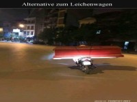 Kreative Alternative zum Leichenwagen