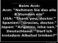 Arztbesuch in verschiedenen Lndern