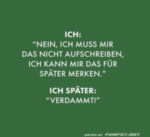 fun-Bild: Alltägliches Gedächtnisversagen