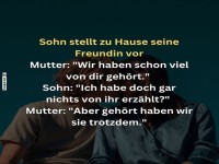 Klatschmuler im Elternhaus: Wahres gehrt!