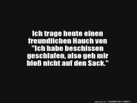 Heute nicht ohne Kaffee ansprechen!