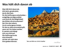 Was haelt dich davon ab